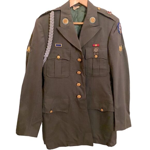 Army Dressed Green Uniform Coat Size 37L - Picture 1 of 9